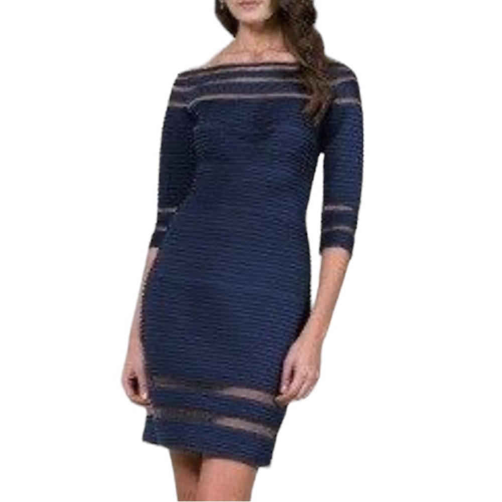 Tadashi Shoji Navy Bodycon Dress L